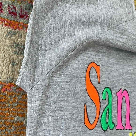 Vintage San Diego California 1980s Shortsleeve Jumper Pullover Sweatshirt - Picture 2 of 5